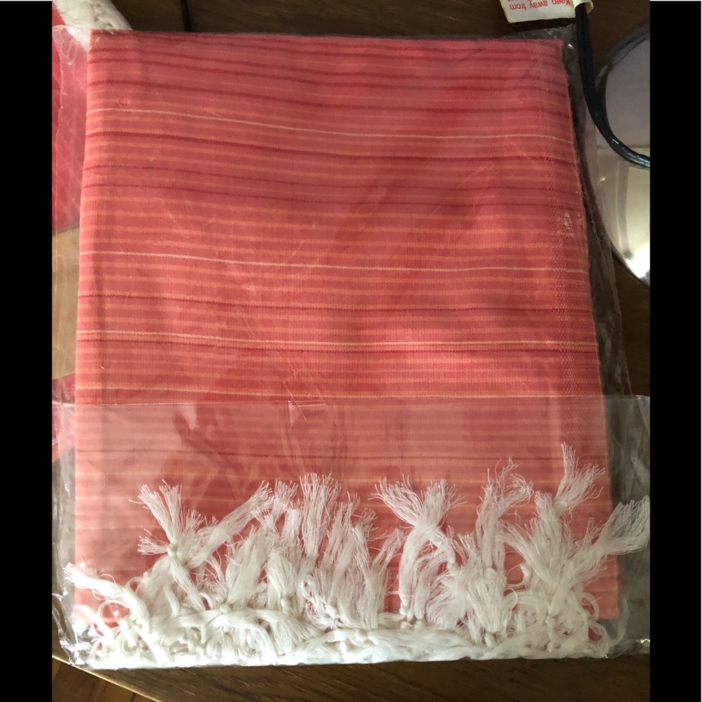 BULDAN'S Havana Peshtemal Beach Towel Coral Cotton Tencel Turkey 100cm x 180cm